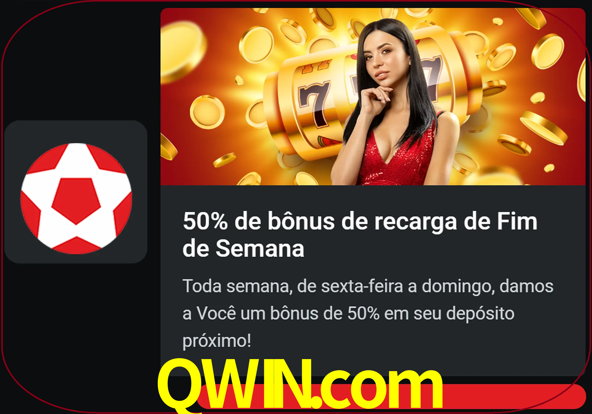 Volte a cada semana para receber novos bônus em dinheiro.